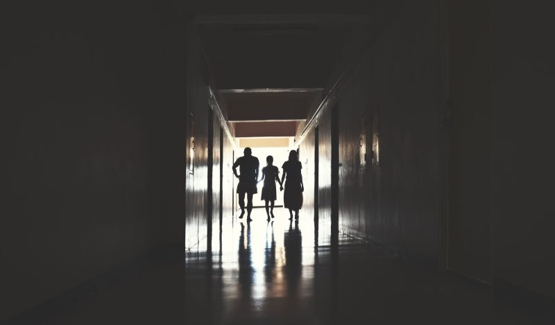 Click to enlarge child with parents