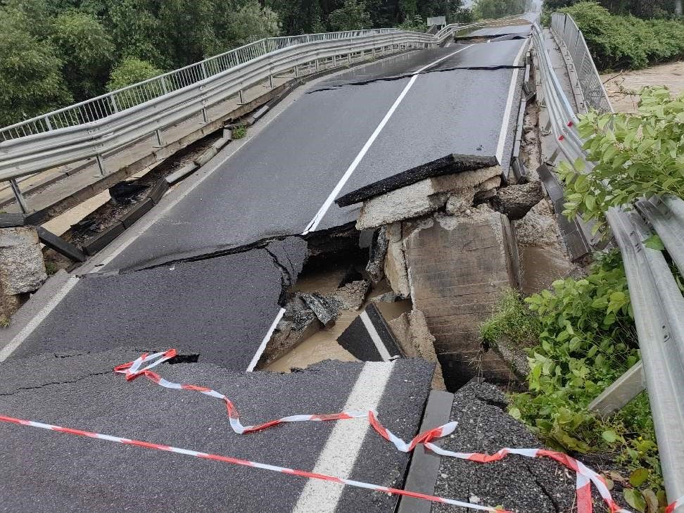 Flood damage in Slovenia, 04 August 2023.