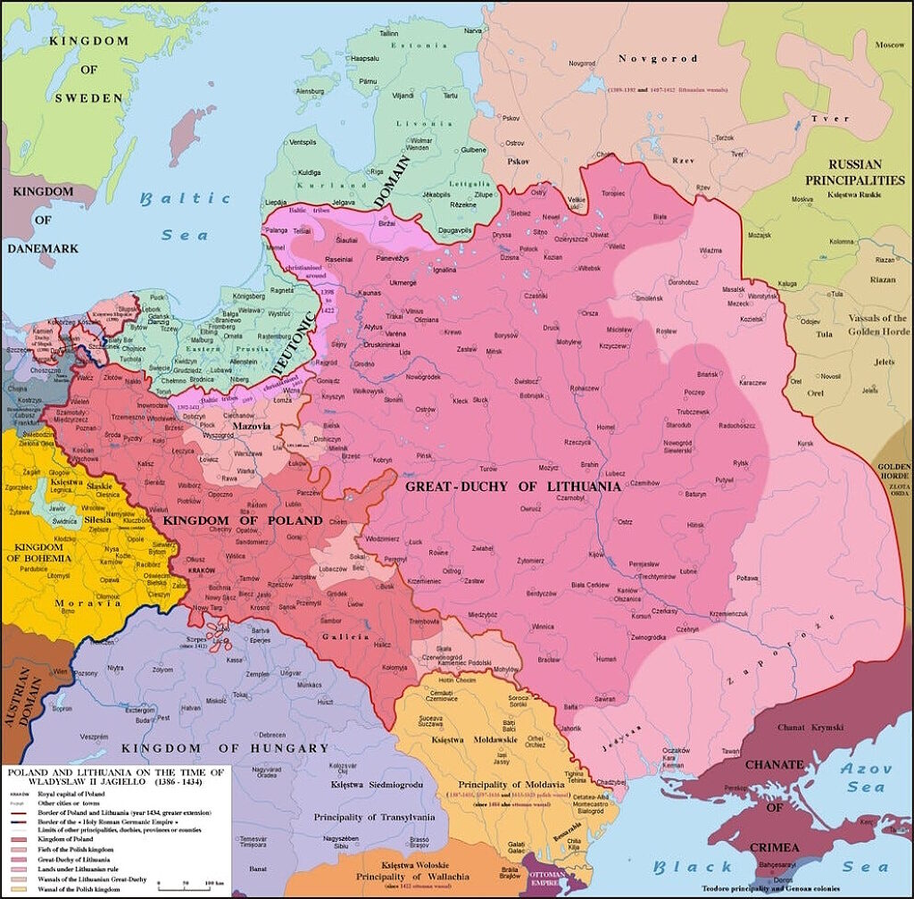 Click to enlarge lithuania and Poland 1386