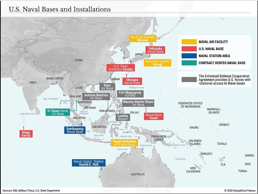 Click to enlarge u.s. american military base near china