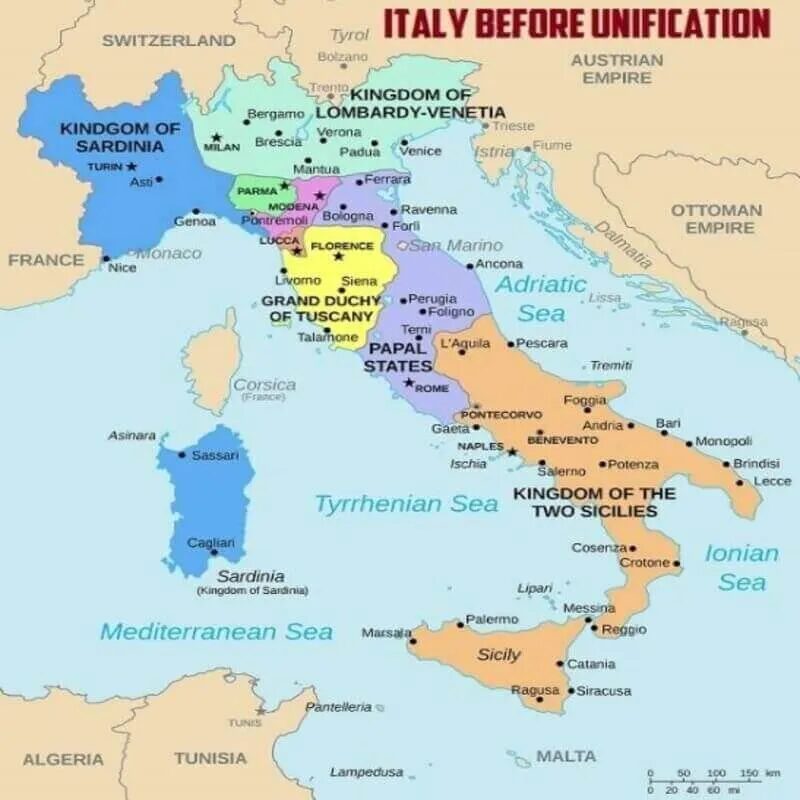 Click to enlarge Italy Pre Unification