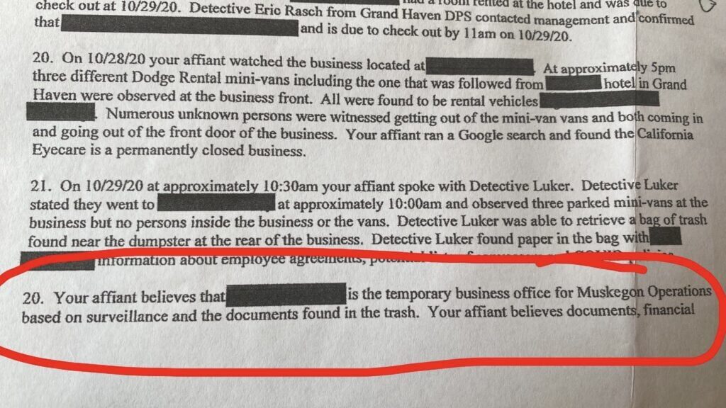 Click to enlarge michigan election fraud report