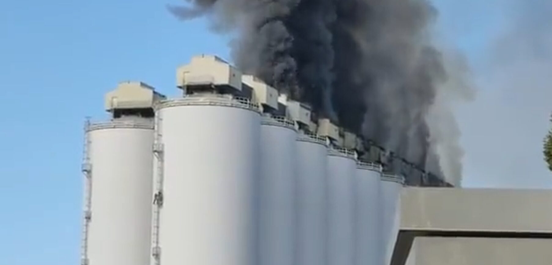 grain silo fire