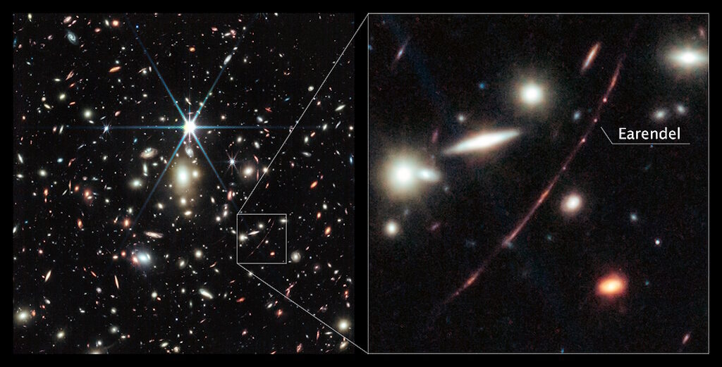 earendel star Sunrise Arc jwst james webb
