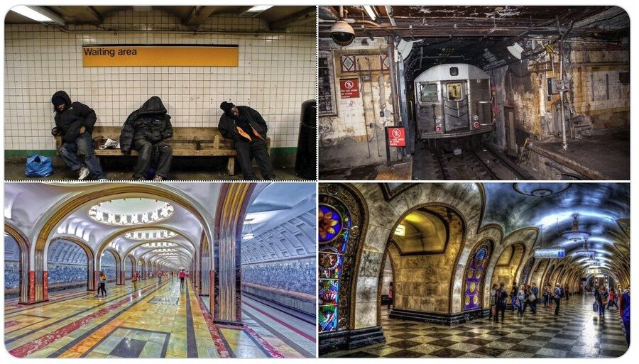 new york vs moscow subway