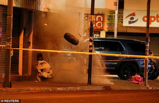 Click to enlarge controlled explosion