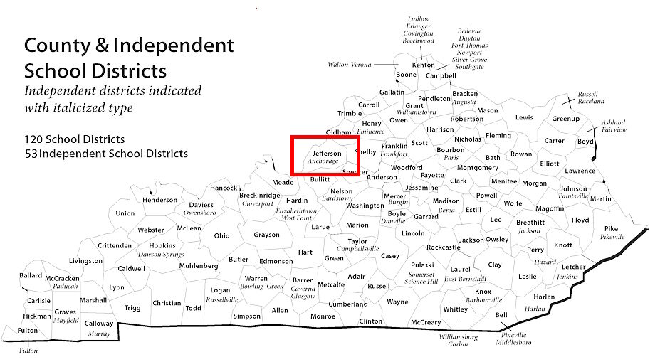 Click to enlarge kentucky school districts