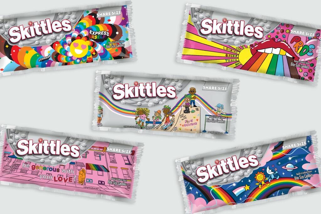 Click to enlarge Skittles LGBTQ packaging