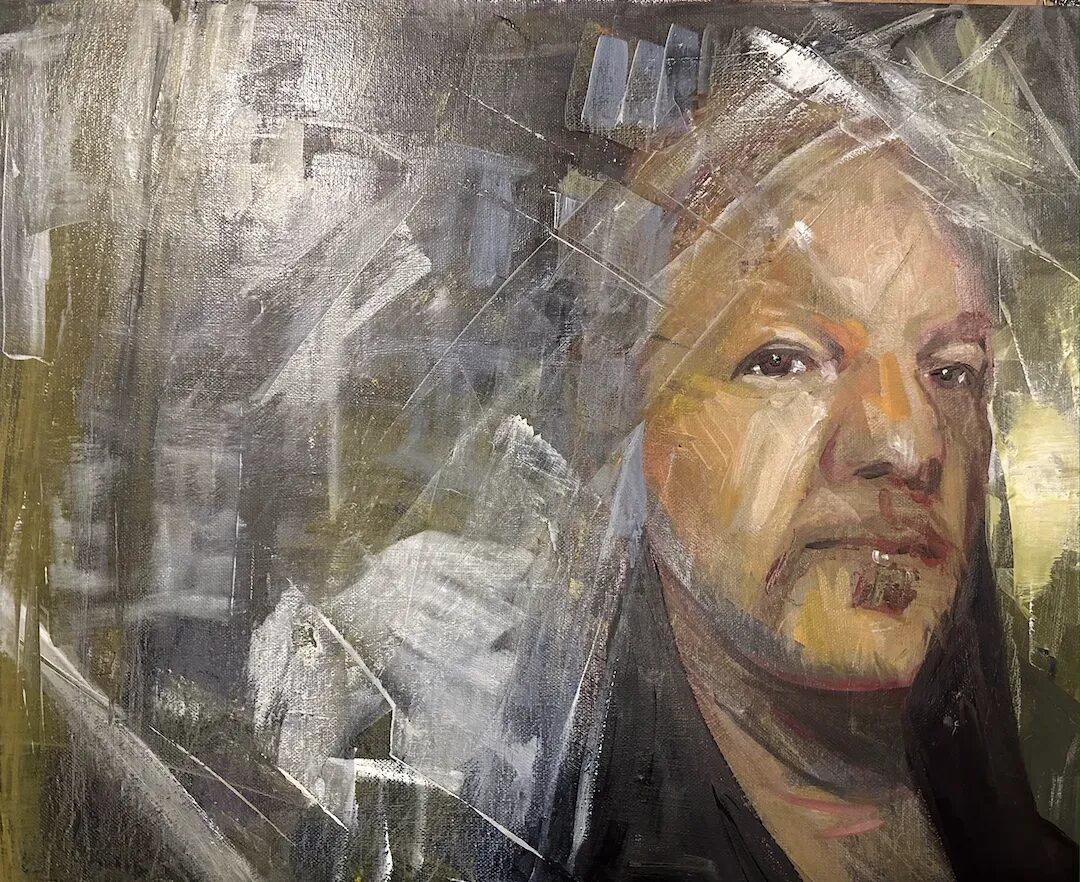 julian assange painting