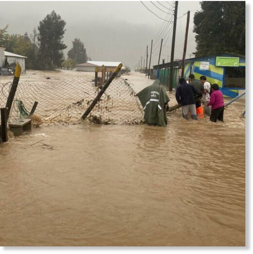 Floods in Maule Region, Chile, August 2023.