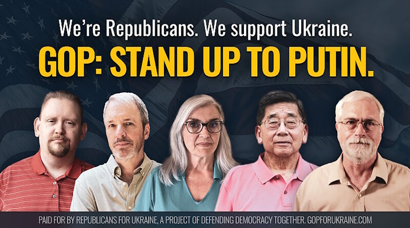 billboard support ukraine republicans neocons