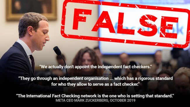 Click to enlarge zuckerberg meta fact checking facebook