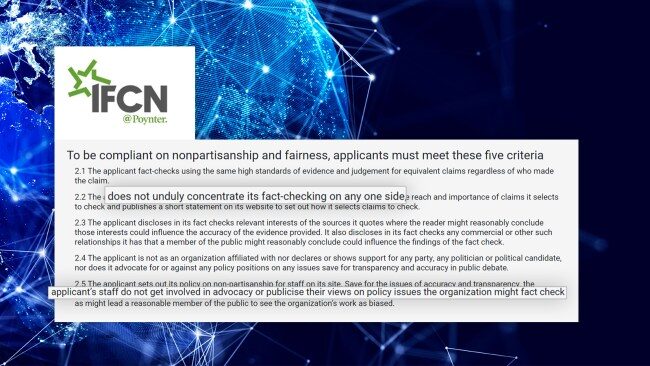 Click to enlarge IFCN Code of Principles australia social media fact checkers