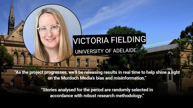 Click to enlarge University of Adelaide researcher Dr Victoria Fielding fact check censorship