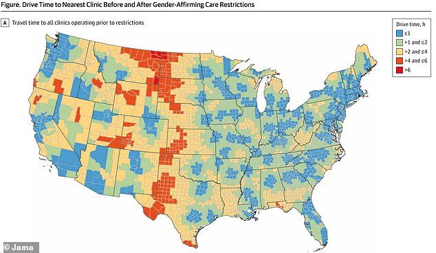 Click to enlarge travel time gender clinic 1