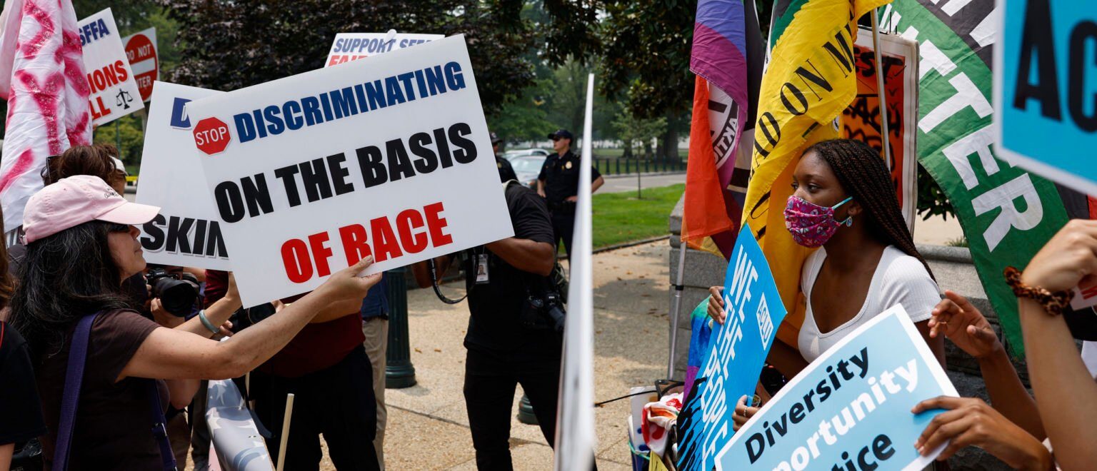Click to enlarge protest discrimination race