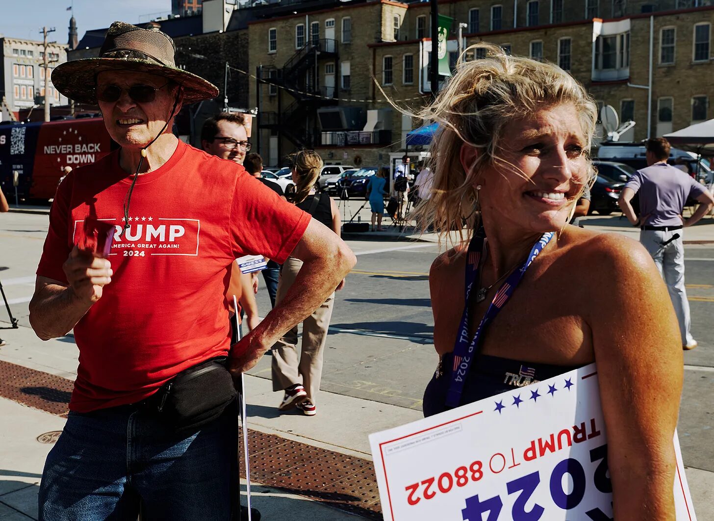 Click to enlarge Trump supporters