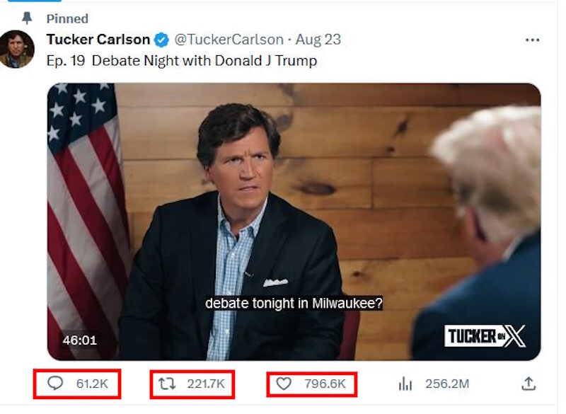 Click to enlarge tucker trump interview