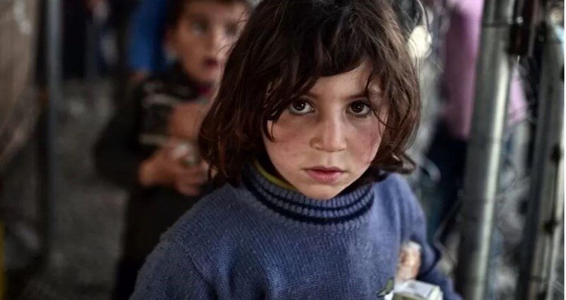 Refugee child