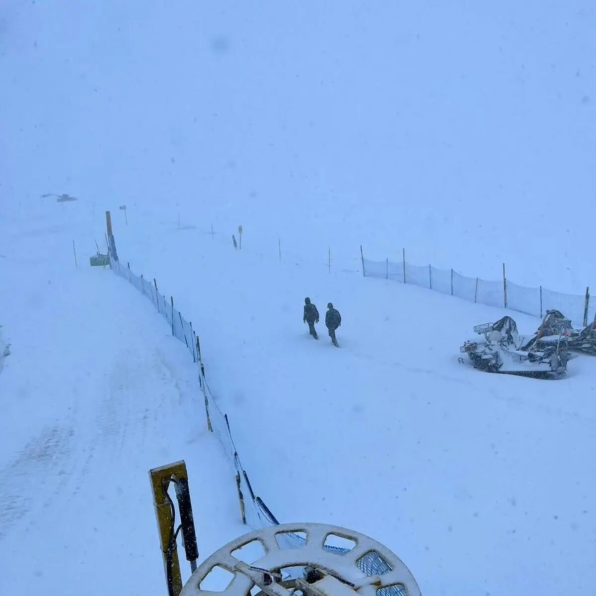 The cross border ski resort Matterhorn Ski Paradise woke up to a nice dump of snow this morning.
