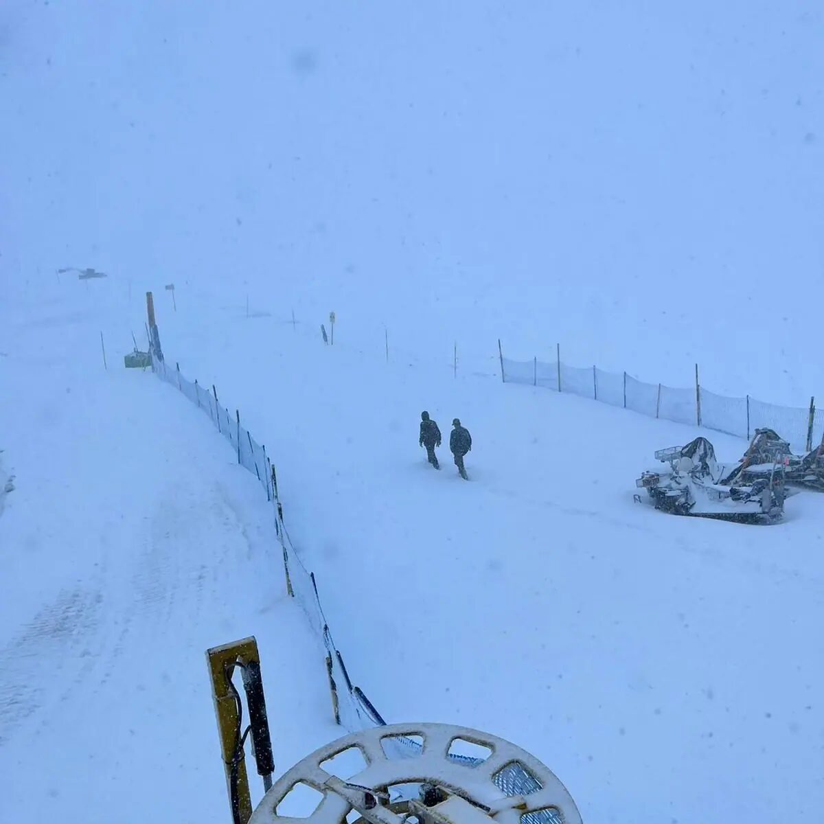 Click to enlarge The cross border ski resort Matterhorn Ski Paradise woke up to a nice dump of snow this morning.