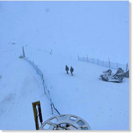 The cross border ski resort Matterhorn Ski Paradise woke up to a nice dump of snow this morning.