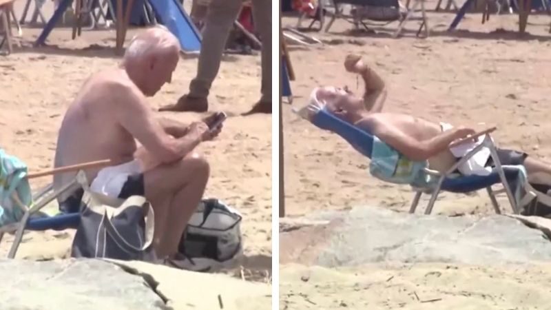 joe biden beach