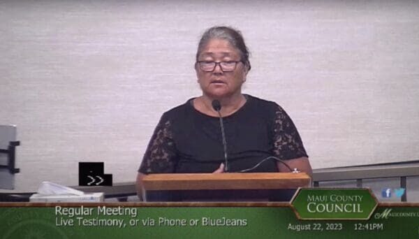 Christine Borge, a Lahaina resident