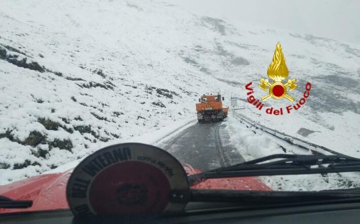 lle dell'Agnello Alpine pass between Italy and France on Monday as the area was hit by unexpected summer snowfall.