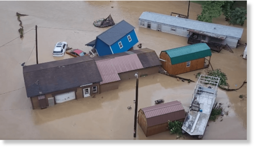 Extensive flooding reported in eastern Kanawha County.