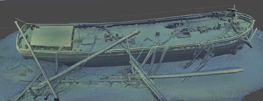 Click to enlarge shipwreck schooner trinidad wisconsin