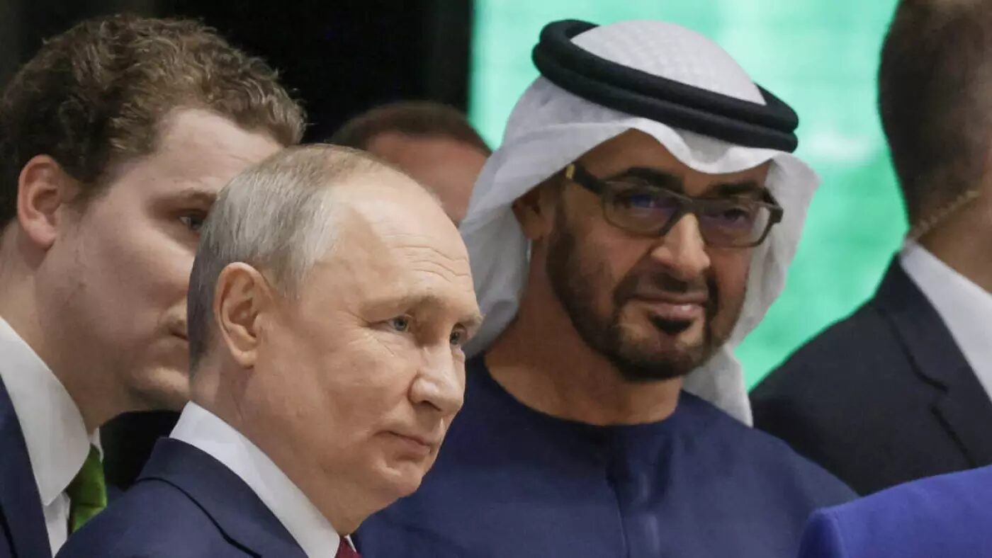 Click to enlarge Putin Sheikh Mohamed bin Zayed al-Nahyan