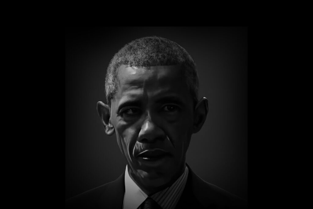 Click to enlarge obama portrait sinister evil