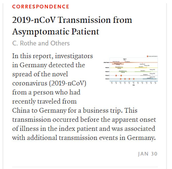 Click to enlarge report asymtomatic covid