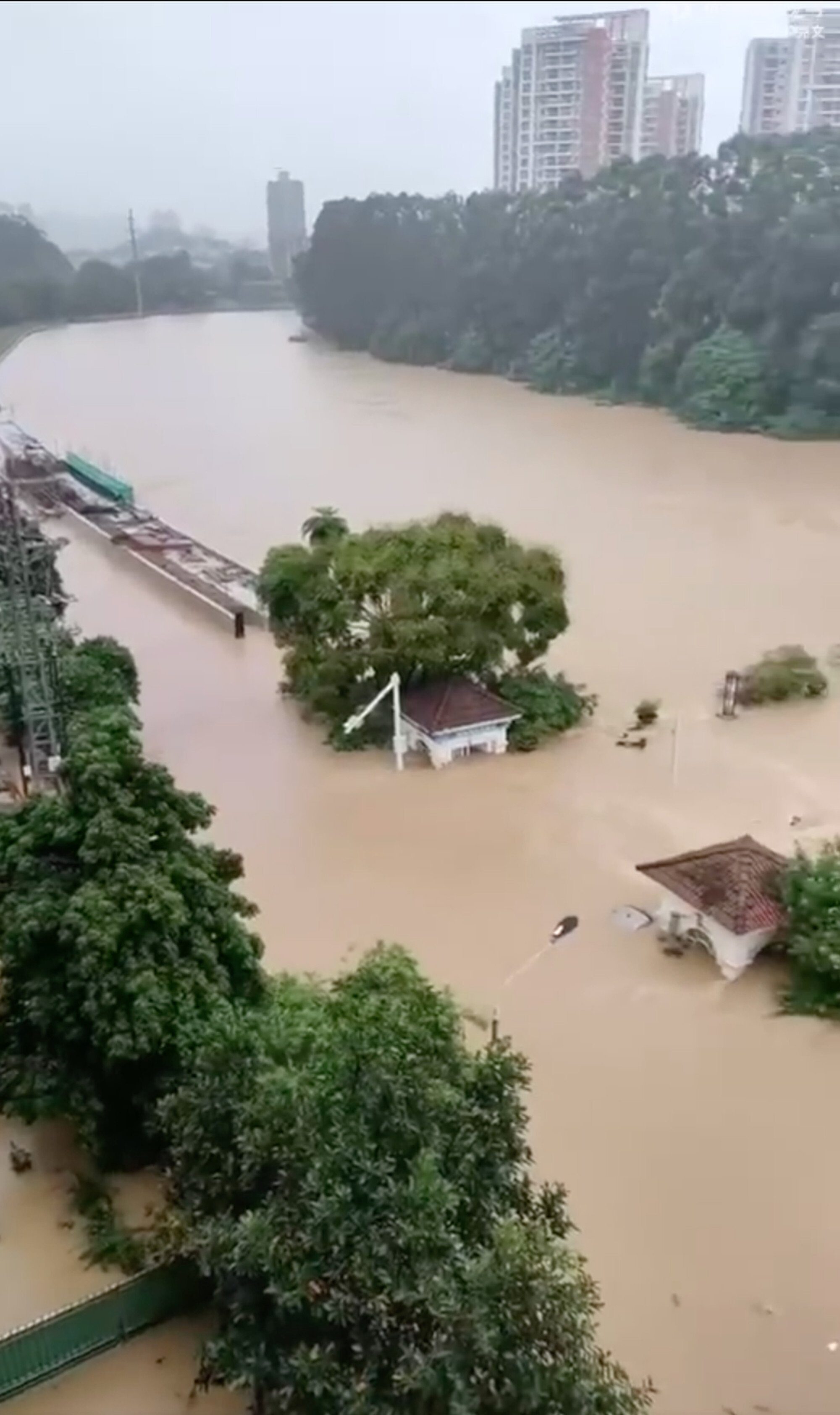 Heavy rain started on Thursday, flooding