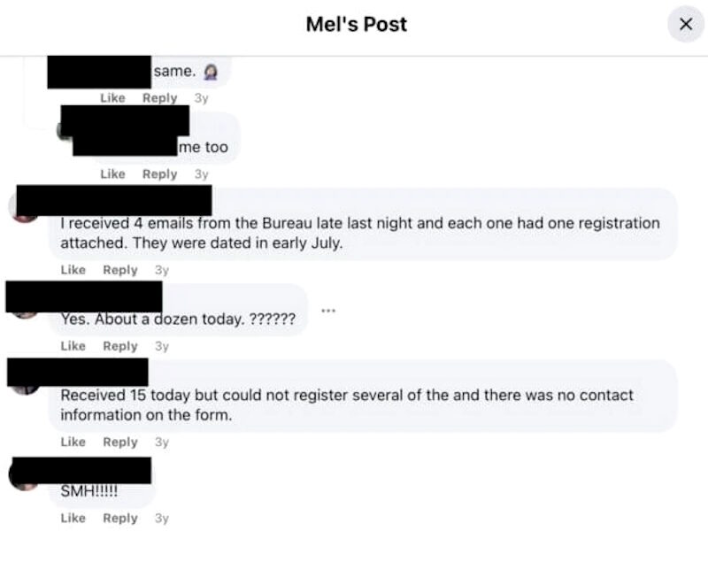 Click to enlarge michigan clerks texts late voter registration