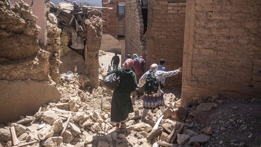 Click to enlarge morroco earthquake damage 2023