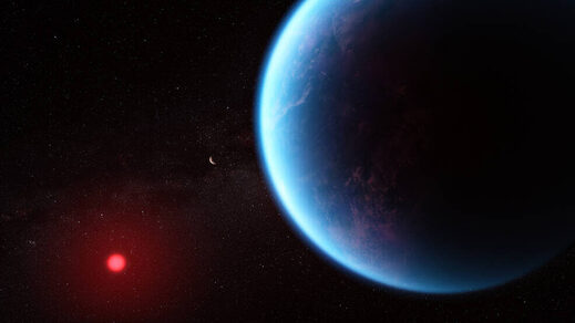 Click to enlarge exoplanet K2-18 JWST carbon dioxide methant