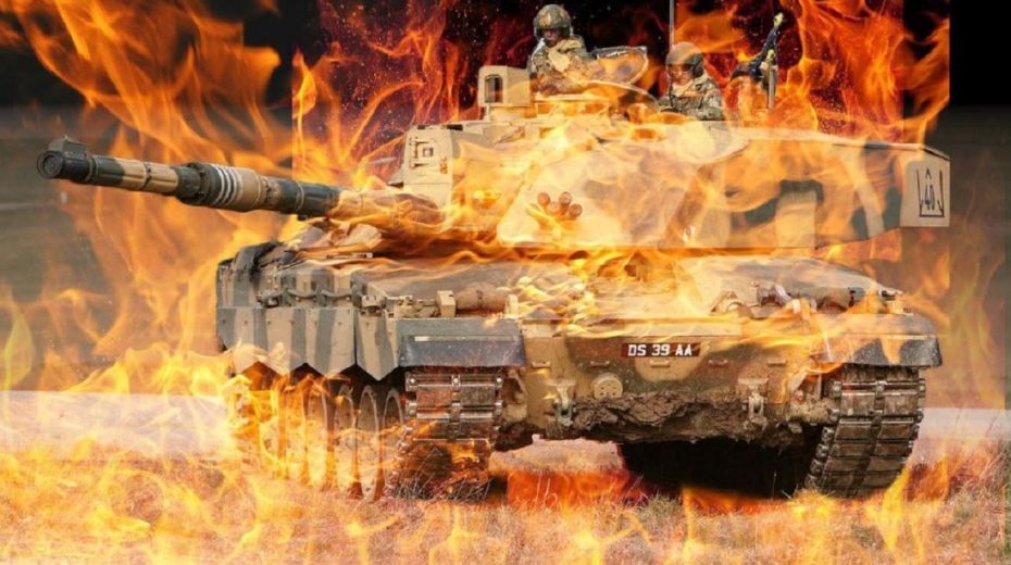 Burning Tank