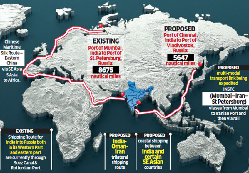 Click to enlarge Eastern Maritime Corridor (EMC)