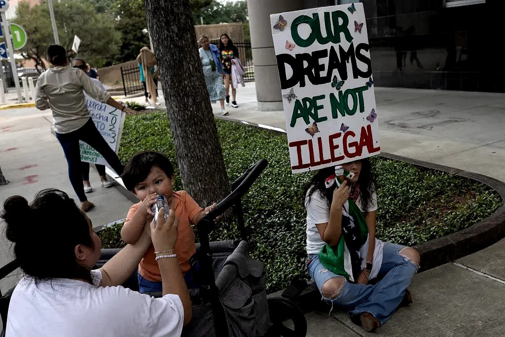 Click to enlarge Daca protesters family