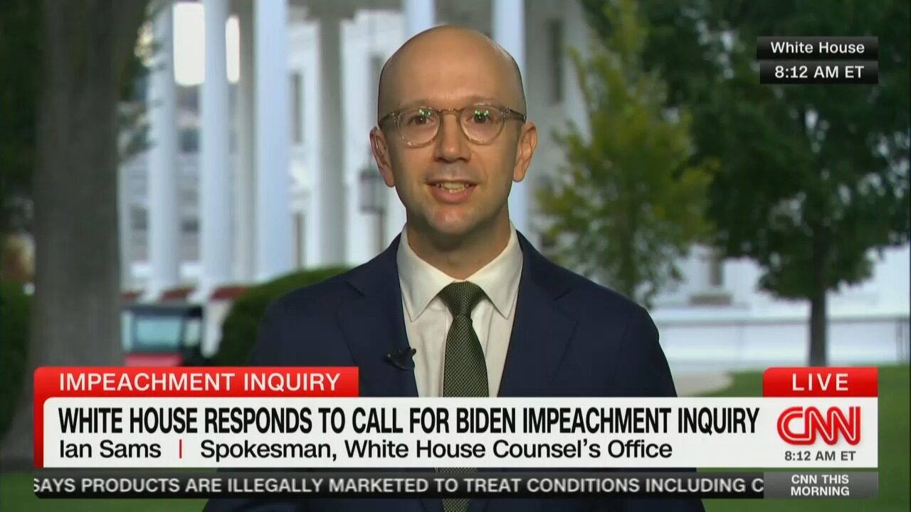 ian sams biden legal team spokesman white house impeachment