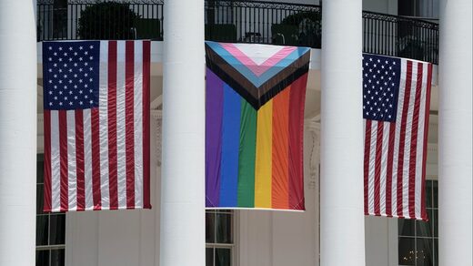 Click to enlarge american flags pride flag