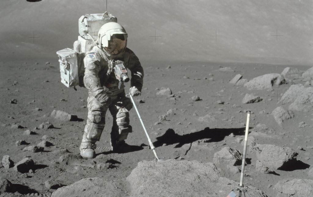 Apollo 17 astronaut Harrison Schmitt moon landing