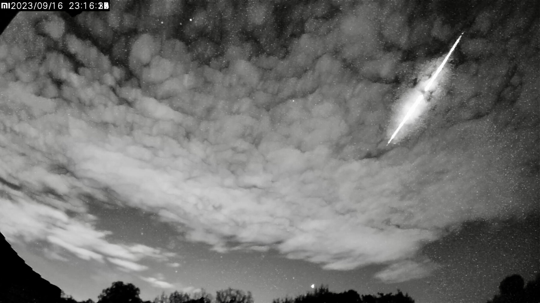 Meteor fireball over France on September 16