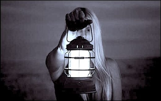 lantern/woman