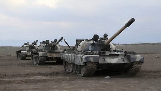 Azerbaijani tanks border clash armenia