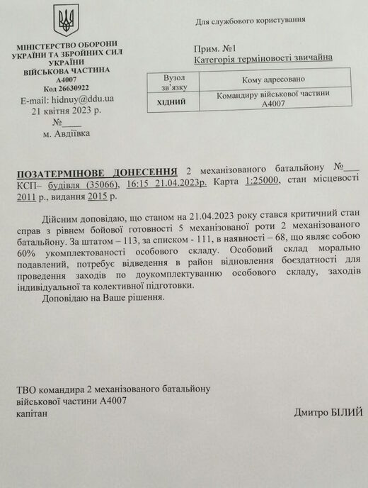ukraine battlefield report desertions