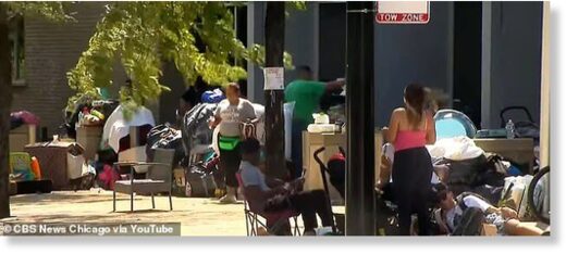 Click to enlarge Chicago has seen 11,000 migrants arrive since August 2022