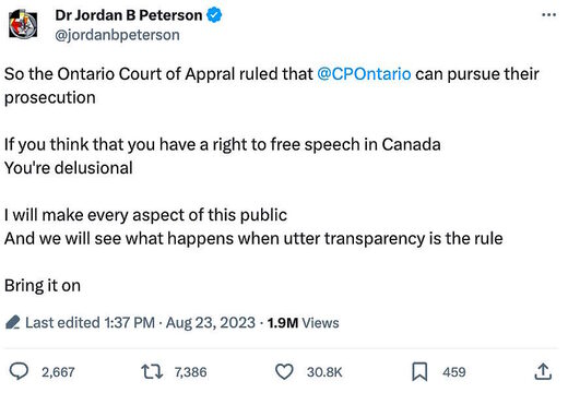 peterson tweet reeducation